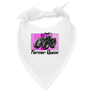 Farmer queen - Bandana - Weiß - Vorne