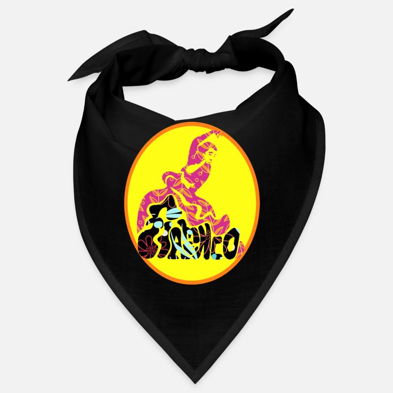 Flamenco Blumentänzer und Wort Bandana