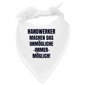 Handwerker - Bandana - Weiß - Vorne