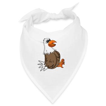 Niedliche Möwe - Bandana - Weiß - Vorne