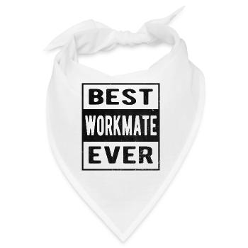 Arbeitskollegen Geschenk - Bandana - Weiß - Vorne
