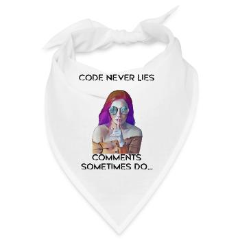 Programmierer Informatik Vintage Retro Girl - Bandana - Weiß - Vorne