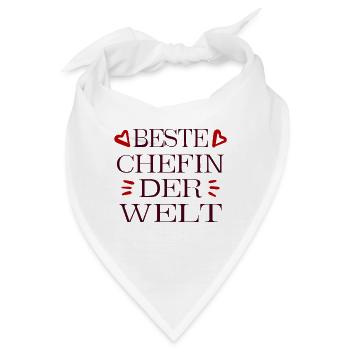 Beste chefin der welt - Bandana - Weiß - Vorne