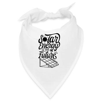 Solarenergie ist die Zukunft Solarkraft Solar - Bandana - Weiß - Vorne