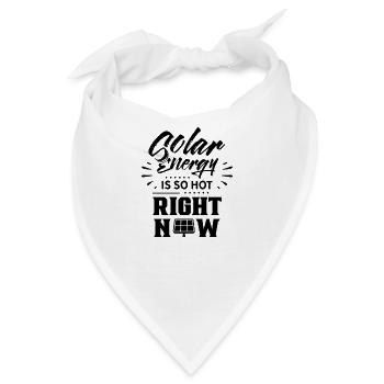 Solarenergie Sonne Sonnenenergie Solar Solarkraft - Bandana - Weiß - Vorne