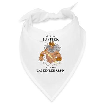Jupiter unter den Lateinlehrern - Bandana - Weiß - Vorne