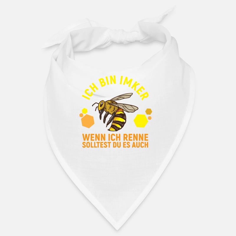 Ich bin Imker wenn ich renne Bienenzüchter Bandana