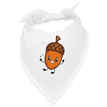 Eichel Herbst Musik Eiche - Bandana - Weiß - Vorne