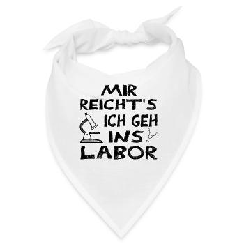 Labor Forschung - Bandana - Weiß - Vorne