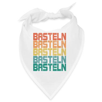 Basteln Retro Sprüche Bastler Handarbeit Geschenk - Bandana - Weiß - Vorne