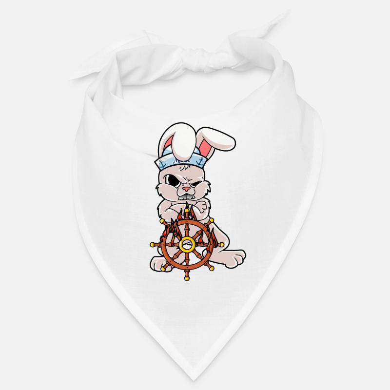 Timonier maritime Marin Lapin Nautique Feu Ahoy Bandana