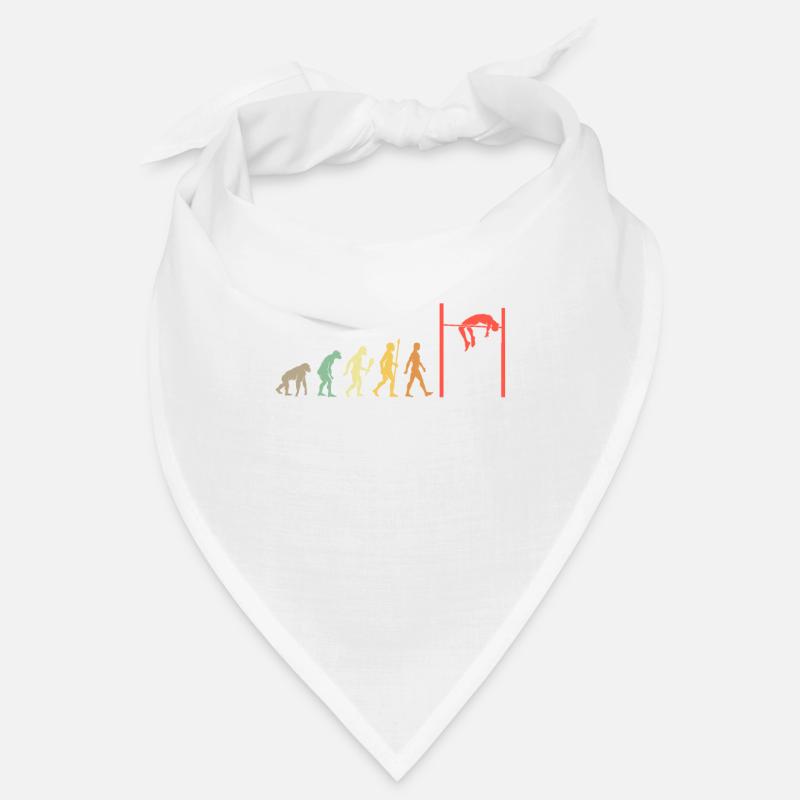 Vintage Hochsprung Evolution Athlet Geschenkidee Bandana