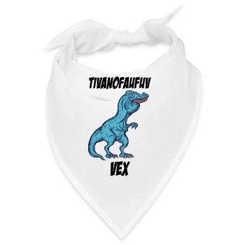 Witziger TRex Überbiss meme Geschenkidee - Bandana - Weiß - Vorne