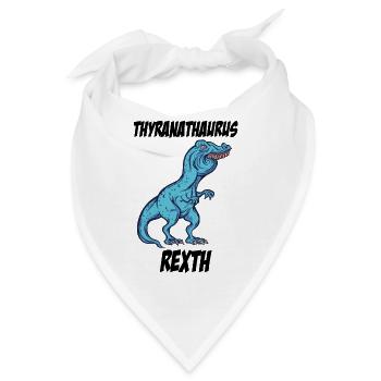 TRex Überbiss lustiger meme TRex Tshirt Geschenk - Bandana - Weiß - Vorne