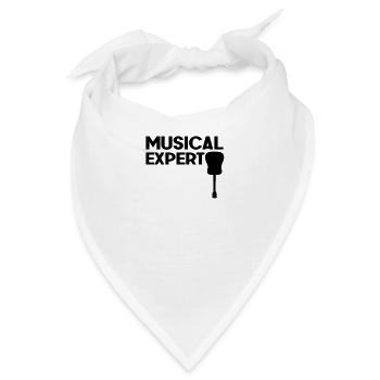Musical Experte Liebhaber Theater Musicals Lustig - Bandana - Weiß - Vorne