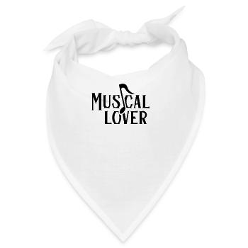Musical Liebhaber Lustig Musicals Theater - Bandana - Weiß - Vorne