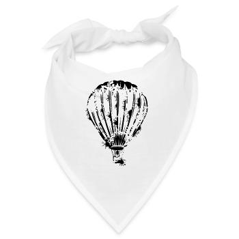 Heißluftballon Design - Bandana - Weiß - Vorne