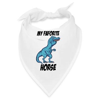 Lustiges TRex Hasenzähne meme Tshirt Geschenk - Bandana - Weiß - Vorne