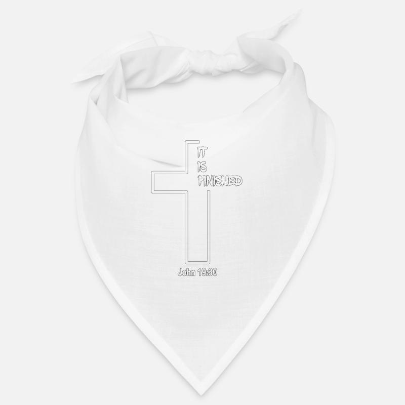 Conception chrétienne - C'est fini - Verset de Jean 19 Bandana