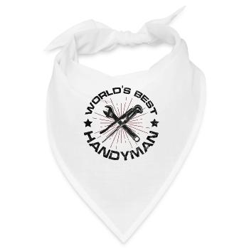 Bester Heimwerker - Bandana - Weiß - Vorne
