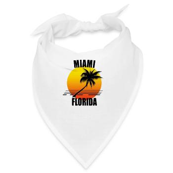 Miami Florida USA - Bandana - Weiß - Vorne