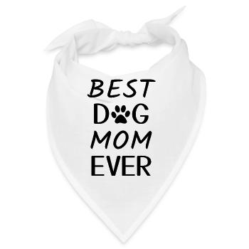 Dog Mum - Bandana - Weiß - Vorne
