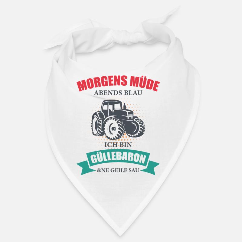 Landwirt Güllebaron Feld Bauer Trecker Traktor Bandana