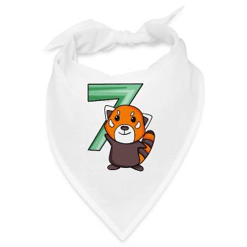 Roter Panda - Bandana - Weiß - Vorne