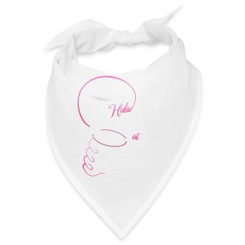 Hula nichts ist cooler Sport Diät Hoop Geschenk - Bandana - Weiß - Vorne