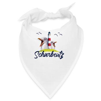Scharbeutz Strand Ostseeküste Souvenir Geschenk - Bandana - Weiß - Vorne