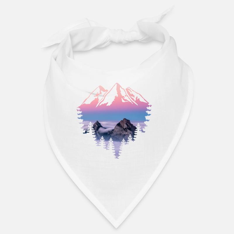 Montagne coucher de soleil Bandana