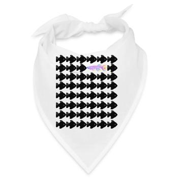 Swim against the stream - Bandana - Weiß - Vorne