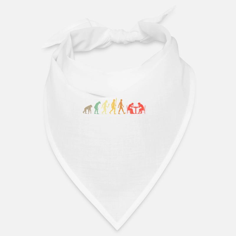 Vintage Schach Evolution Schachspieler Geschenk Bandana