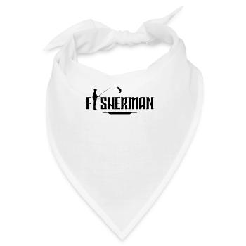 Fischermann Fischer Angler Fischerei Fischen - Bandana - Weiß - Vorne
