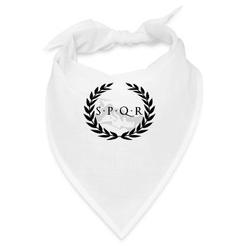 SPQR - Senatus Populus Que Romanus - Römisches Reich - Bandana - Weiß - Vorne