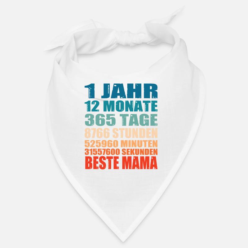 1 Jahre Beste Mama Spruch Muttertag Geschenk Bandana