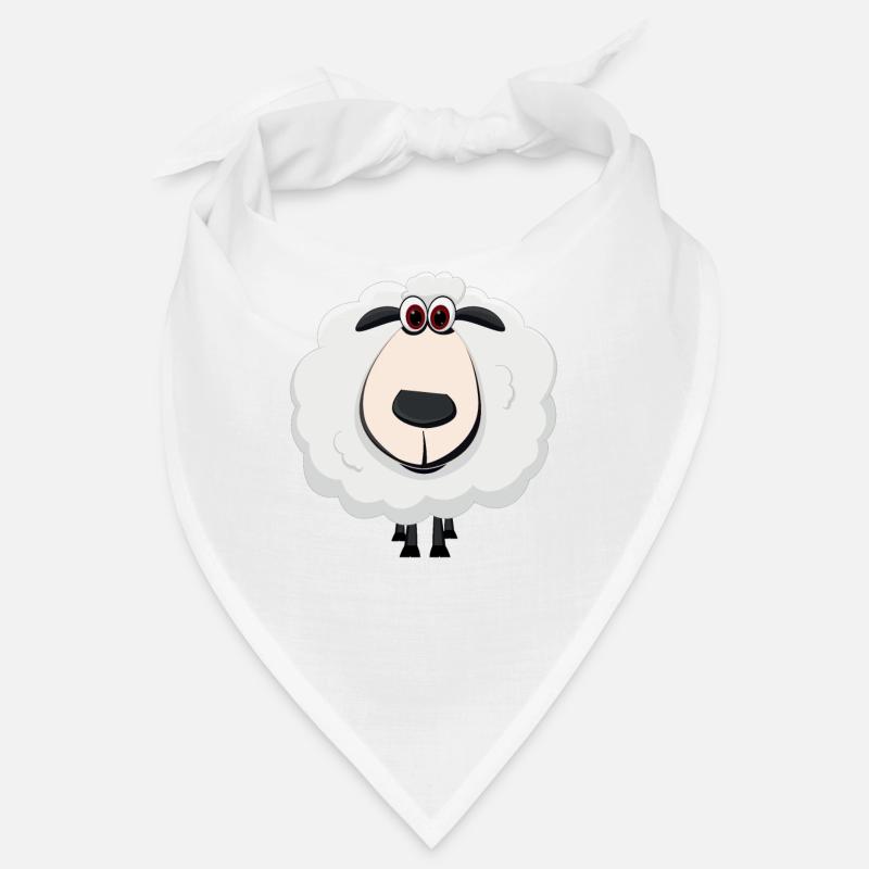 Schaf Bauer Schäfer Schlafen Schafe Lamm Weide - Bandana - Weiß