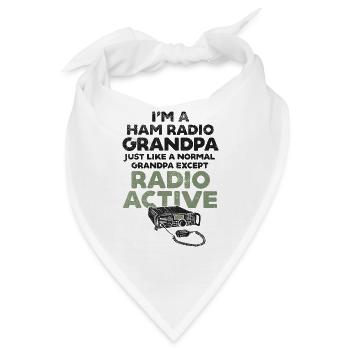 Amateurfunk Funk CD Ham Radio Operator - Bandana - Weiß - Vorne