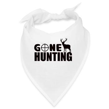 Gone Hunting - Deer Hunting T-shirt - Bandana - Weiß - Vorne