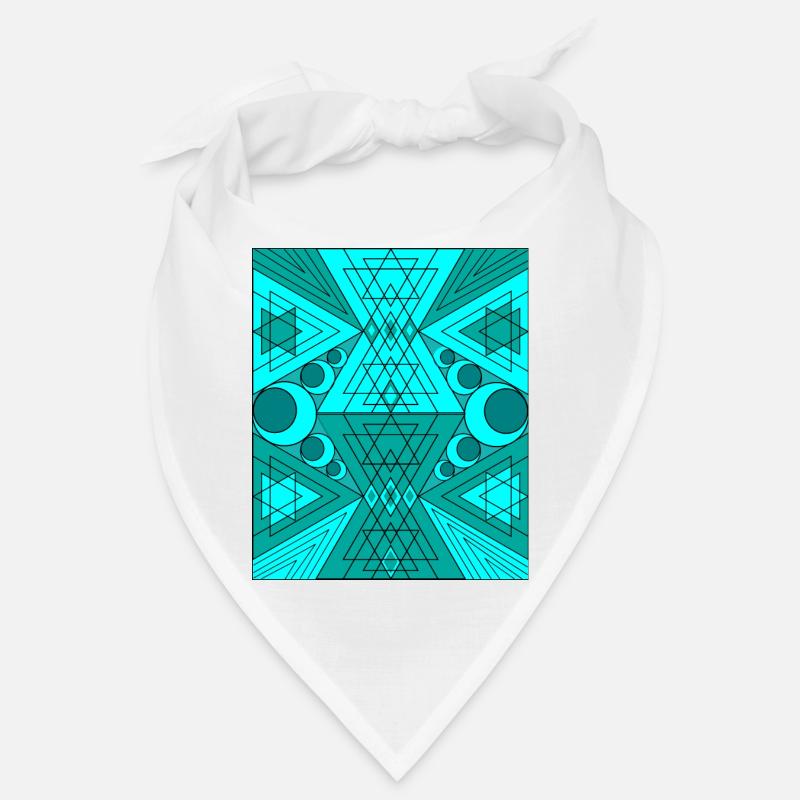 Géométrie sacrée turquoise BytheManzanitas Bandana