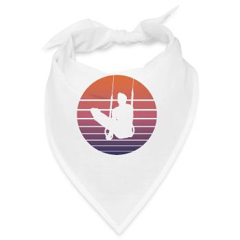 Ringeturnen Ringsport Retro Vintage Geschenk - Bandana - Weiß - Vorne