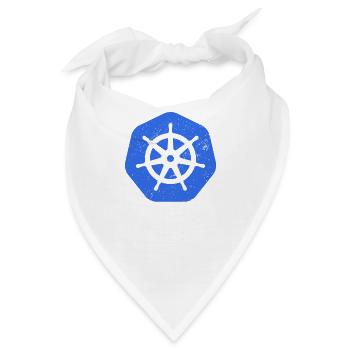 Kubernetes Für ITler Computer Nerd Geschenk - Bandana - Weiß - Vorne