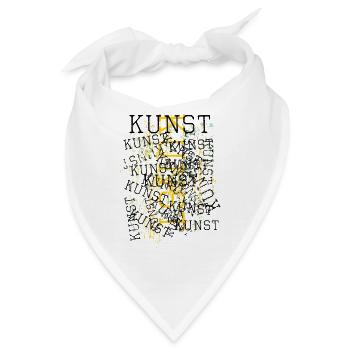 Kunst Künstler Abstrakt - Bandana - Weiß - Vorne