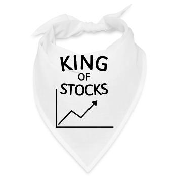 KÖNIG DER STOCKS - Bandana - Weiß - Vorne