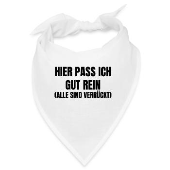 Verrückte Arbeitskollegen - Bandana - Weiß - Vorne