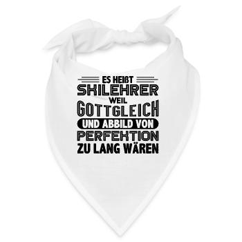 Skilehrer - Bandana - Weiß - Vorne