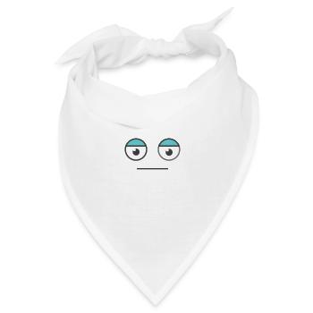Poker Pokern Pokerspieler Geschenk Pokerface - Bandana - Weiß - Vorne