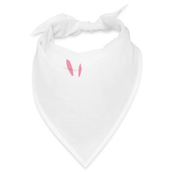 Hasenohren Häschen Pärchen Osterhäschen Mr - Bandana - Weiß - Vorne