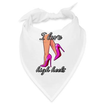 High Heels Pumps Lover Fetisch - Bandana - Weiß - Vorne