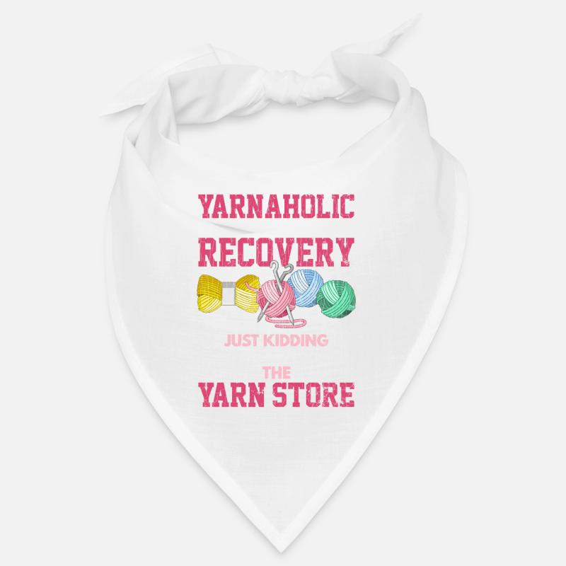 I’m Yarnaholic Crochet Crocheter Knitting Funny Gi Bandana